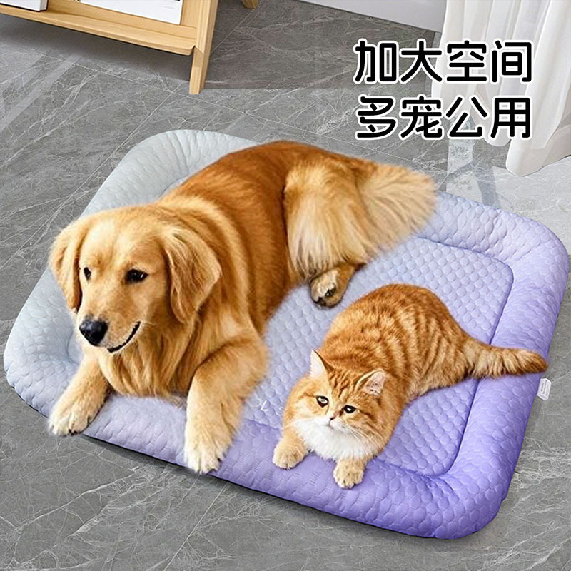 夏のペットアイスマット、犬冷却アイスネストスリーピングマット、猫夏冷却ネストマット、噛みつきにくい犬小屋マット|undefined