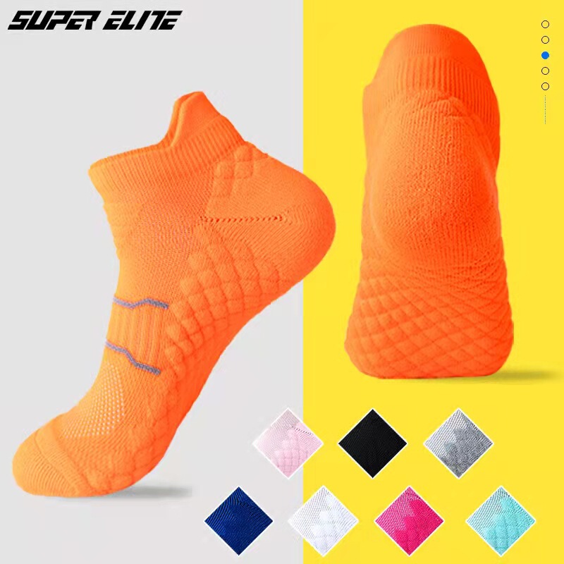 Towel Bottom Socks for Men and Women, Short-Tube Particle Massage Bottom, Sweat-Absorbent, Non-Slip Sports Socks, Marathon Professional Running Socks Towel Bottom Socks for Men and Women, Short-Tube Particle Massage Bottom, Sweat-Absorbent, Non-Slip Sports Socks, Marathon Professional Running Socks