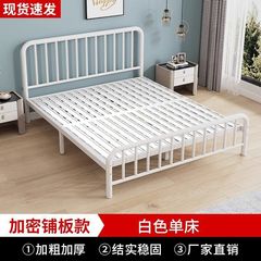 铁艺床超厚加固1.8米双人床铁床单人1米铁架床宿舍现代简约网红床