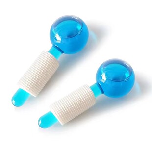 Cross-border Amazon Beauty Ice Wave Ball Ice Compress Massage Face Ice Therapy Beauty Salon Purchase Glass Crystal Ball