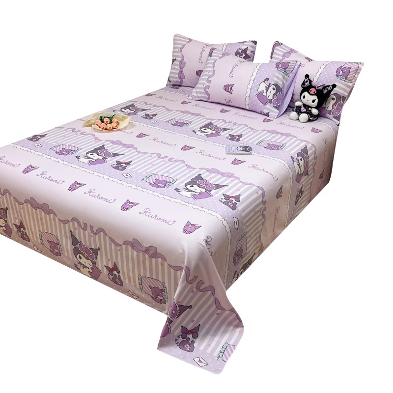 Kulomi sábana de algodón puro pieza individual 100 edredón individual niño niña individual juego de tres piezas 2025 nuevo