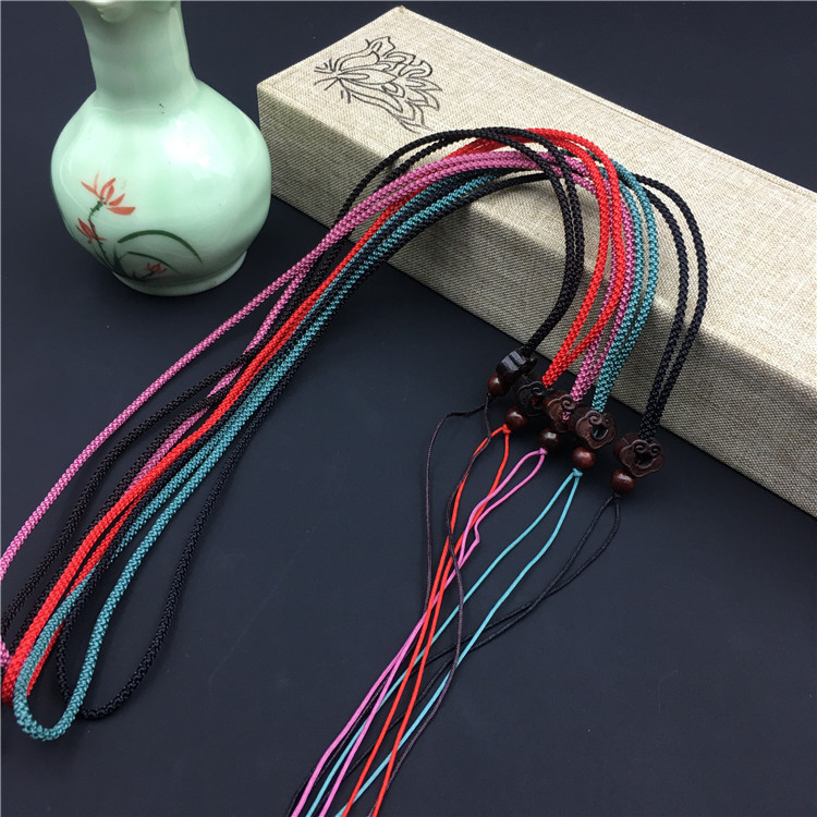 智贝详情图_7酸枝木如意祥云挂件绳翡翠和田玉器玉石吊坠绳毛衣