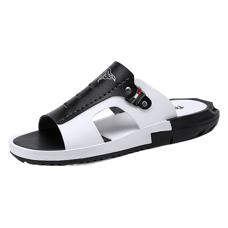 Zapatillas de Pato Mandarín ropa de moda de verano para Hombres Nuevo estilo coreano personalidad de moda más tamaño sandalias de playa chanclas antideslizantes