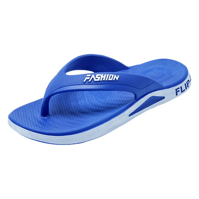 Прямая поставка шлепанцев для мужчин, прочные для летних прогулок, нескользящие, модные и модные мужские пляжные туфли оптом для домашнего использования.