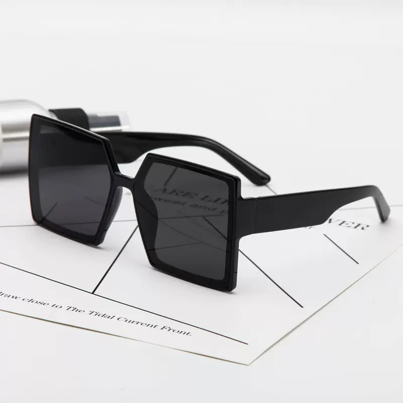 爆款墨镜女欧美跨境风格复古大框潮流街拍时尚流行太阳眼镜批发