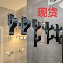 跨境爆品 Shower hook 便携式淋浴挂钩浴室玻璃门夹式多功能挂钩