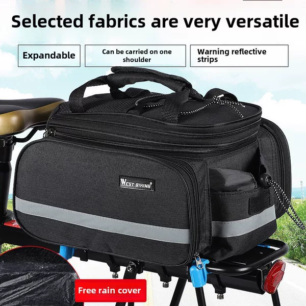 West rider bicycle camel bag mountain bike tail bag carrying bag riding shelf bag bicycle travel bag waterproof large capacity