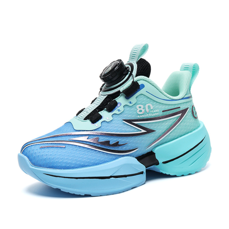 Chitu 8pro zapatos para niños con botones giratorios, zapatos para correr antideslizantes de rebote con amortiguación ligera, zapatos deportivos de prueba física para estudiantes masculinos y femeninos