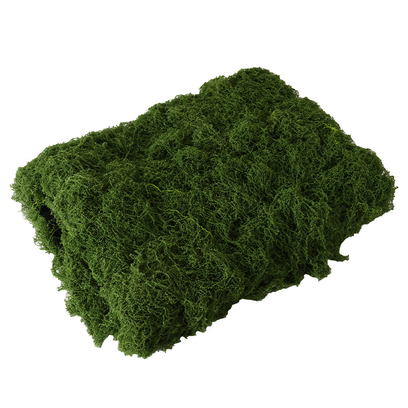 Simulación de musgo filamento césped Musgo albicans Simulación de musgo lanceado Disposición del paisaje Césped maceta de bonsai