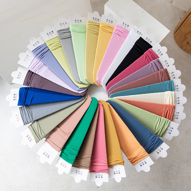 Children's wholesale summer solid color thin tube socks candy color pile socks women ice stockings long socks