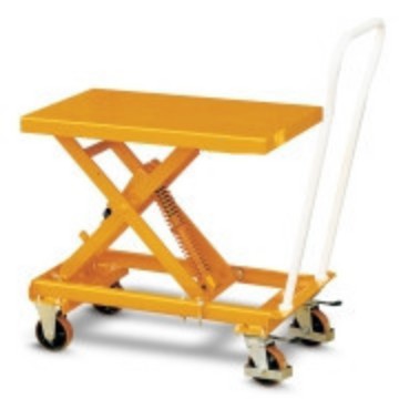 厂家直销弹簧自重式平台车 手动液压升降工作车 液压升降平台