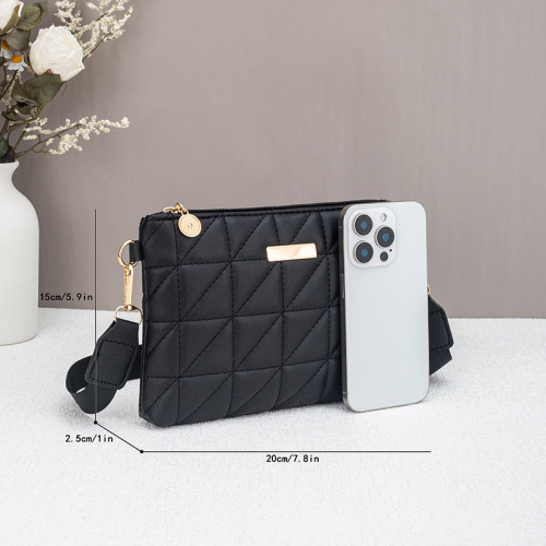 2025 Fresh Fashion Personal Embroidered Envelope Clutch Crossbody Wallet Handbag Mini Mobile Phone Bag