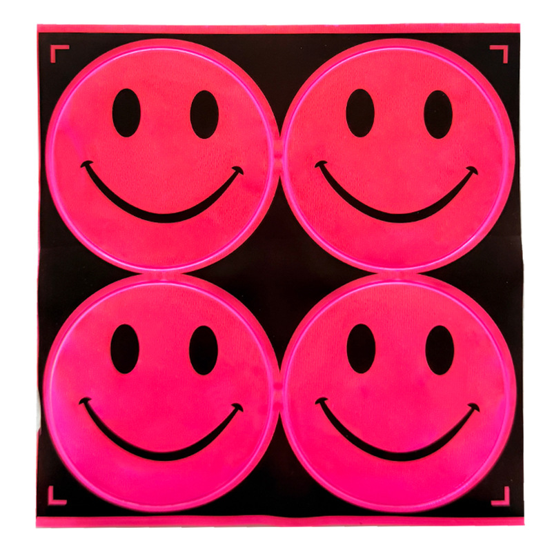 65*65*핑크*PVC 반사 격자 + 자체 접착