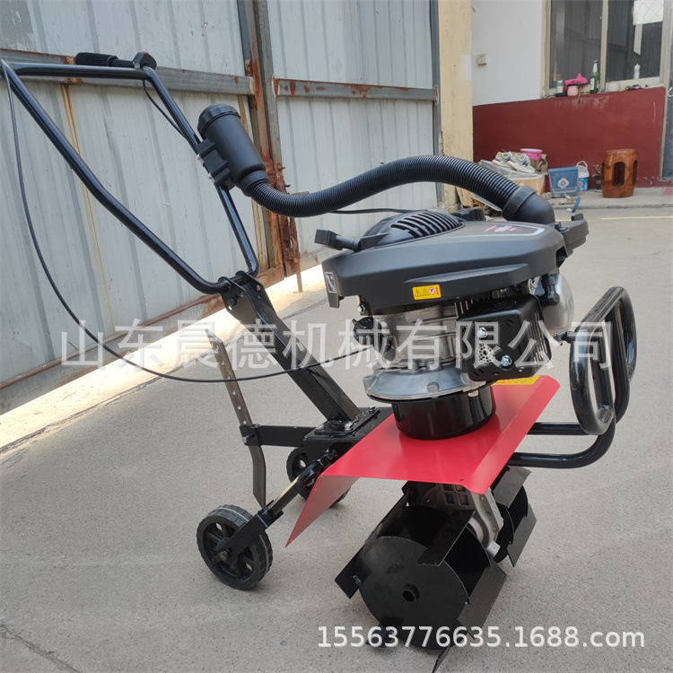 微型旋耕松土机 多功能手推二冲程旋地玉米地小型除草机-阿里巴巴