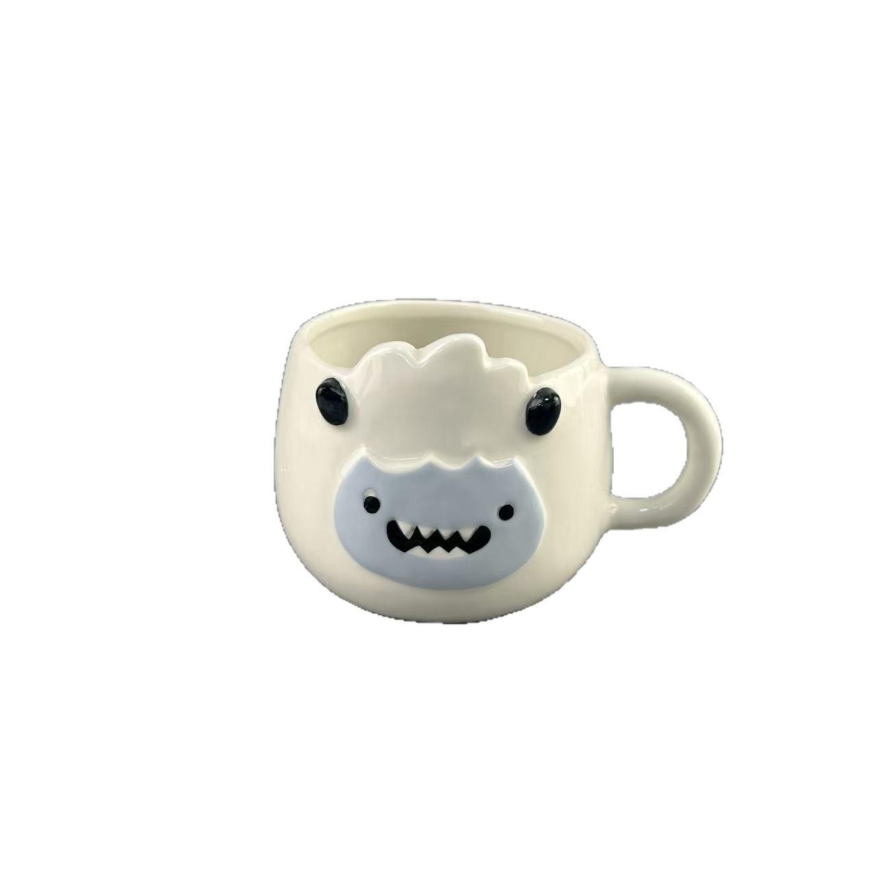 Customizado nuevo monstruo pequeño modelado taza de cerámica taza de agua logotipo imprimible