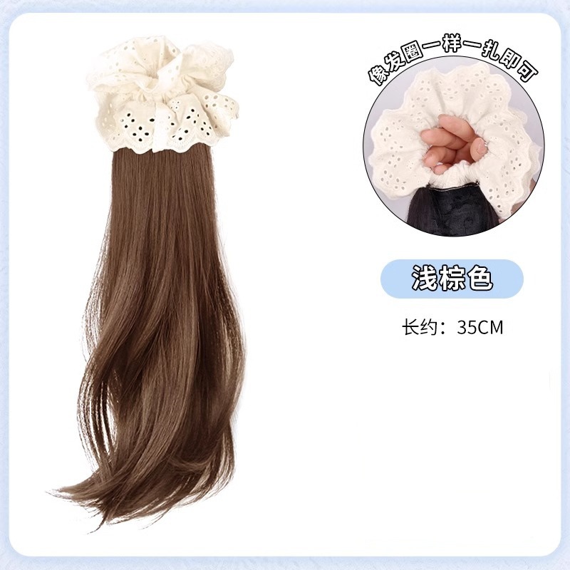 Peruca de trenza, cola de caballo