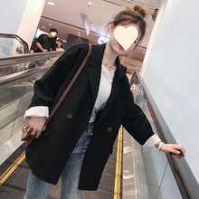 西装外套女2021新款韩版秋季百搭小个子黑色英伦风小西服套装上衣