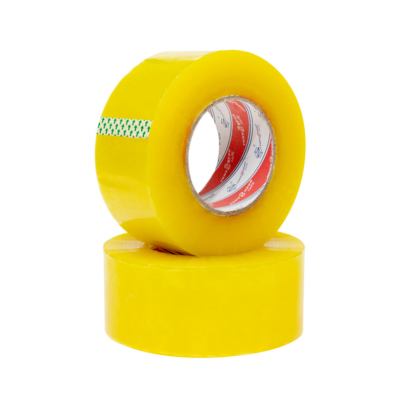 Cinta Yongsheng FCL rollo grande cinta de sellado transparente al por mayor comercio electrónico embalaje expreso cinta amarilla FCL al por mayor