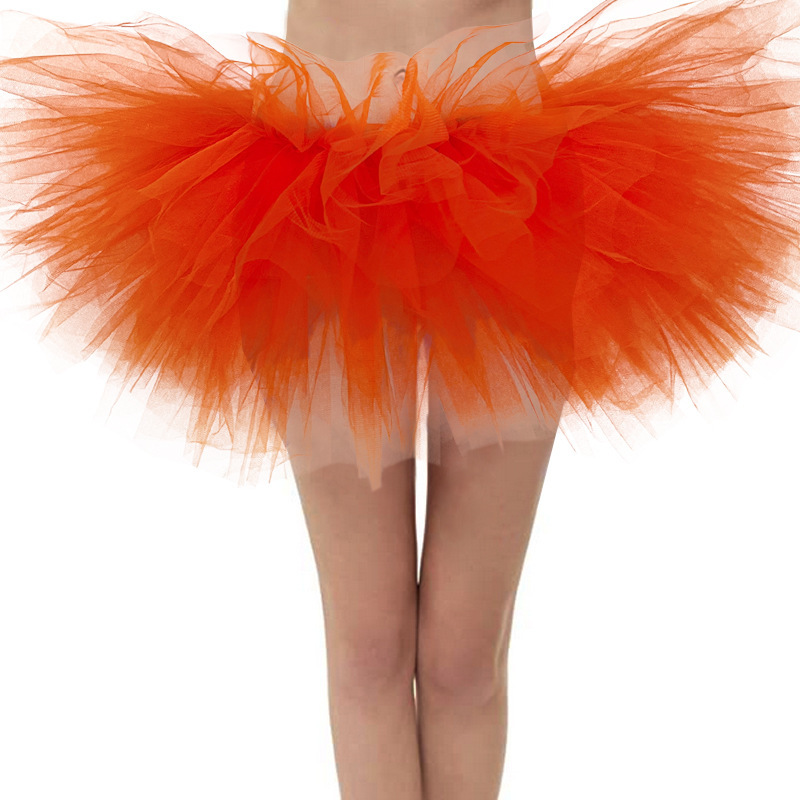 Amazon Tutu Running Skirt Mini Short Skirt 6-Layer Mesh Tutu Skirt Sexy Ballet Skirt Cake Skirt Petticoat