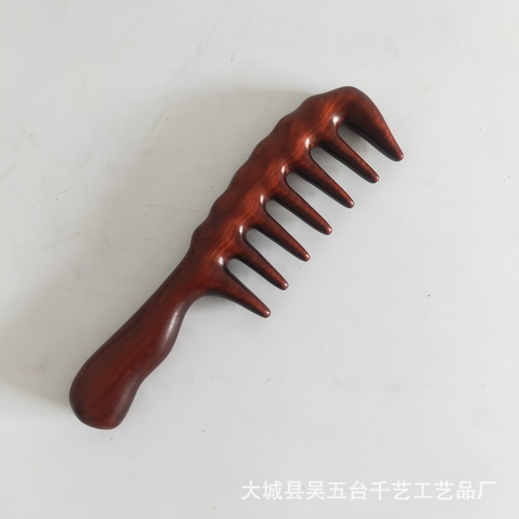 檀木櫛紫檀木質マッサージ櫛檀木寛歯櫛巻き櫛紫檀寛歯櫛緑檀木櫛|undefined