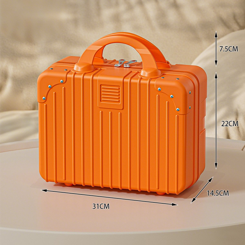 Bright orange / 14inch satchel cosmetic case