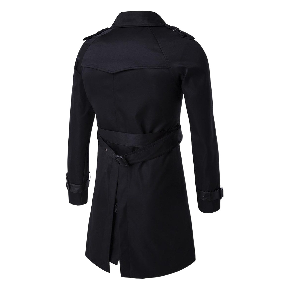 Aowofs moda 2019 boutique de primavera europea y americana larga delgada doble botonadura gabardina abrigo de hombre XD019 image 1