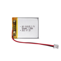 UFX503035.3.7v （500mAh）聚合物鋰電池移動電源醫療設備 kc認證
