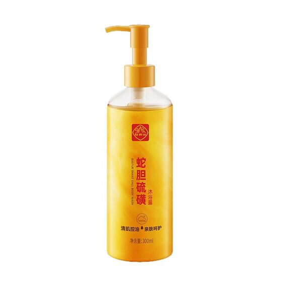 Baiyunshan Sulfur Mite Removal Shower Gel Back Chicken Acne Removal Skin Pruritus Long-lasting Fragrance Removal Mite Explosions
