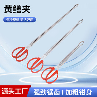 75 Stainless Steel Eel Tongs, Eel and Loach Crab Pliers, Non-Slip Fish Control Tool, Long Handle Sea Fishing Gadget