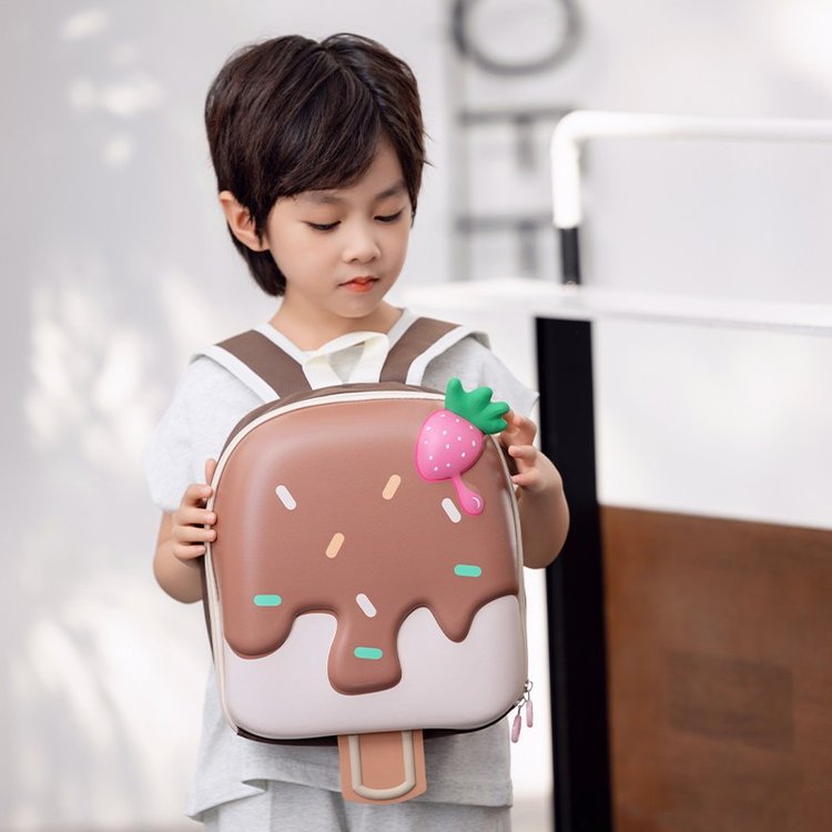 Mochila de moda ultraligera para niños, jardín de infantes, mochila escolar para niños, princesa de helado, bolso ligero para salir.