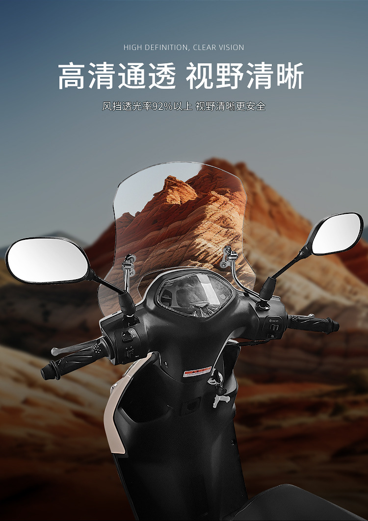 Suitable for Yamaha Qiaoge I125 Special Windshield Pedal Front Windshield Uu Universal Windshield Windproof