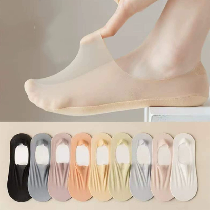 Невидимые носки с глубоким ртом женские летние тонкие сетки дышащие и нескользящие