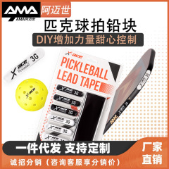 【サポート】ピクセルラケットに鉛ブロックを合わせて、3mゴムを3g/条に予備カットして、pickleball le