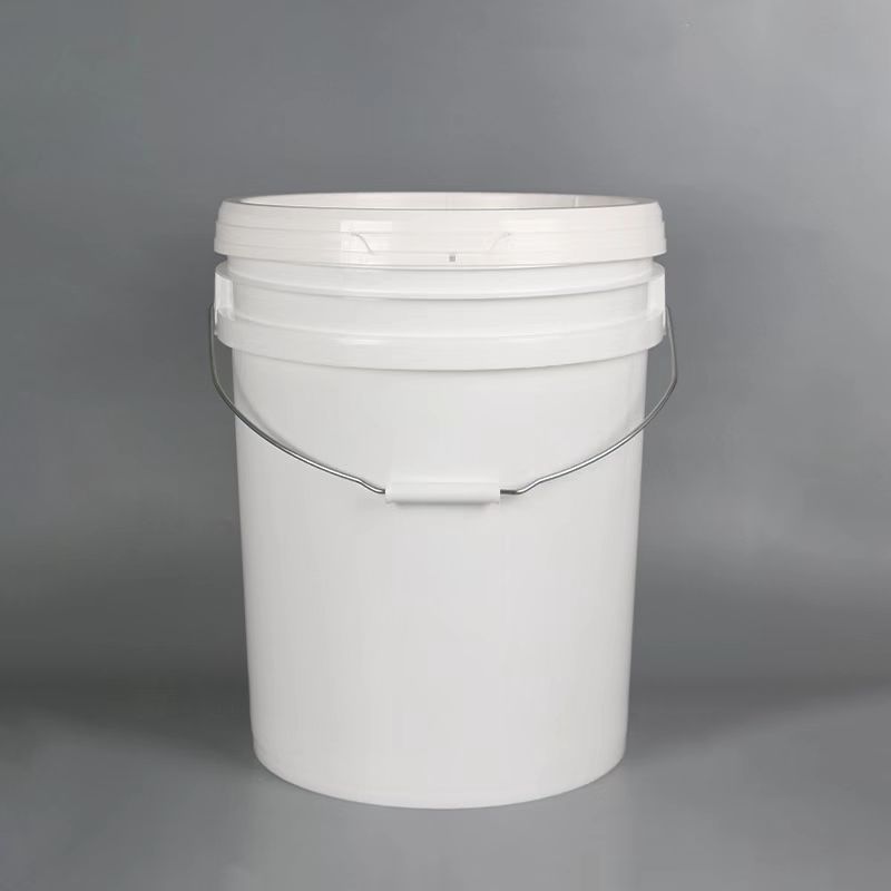 厂家批发PP桶 25升化工桶胶桶带盖25kg油漆桶大白桶25L塑料包装桶