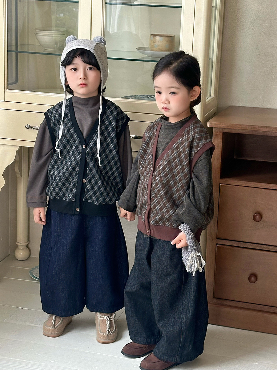 Children's autumn vest for men and women girl's