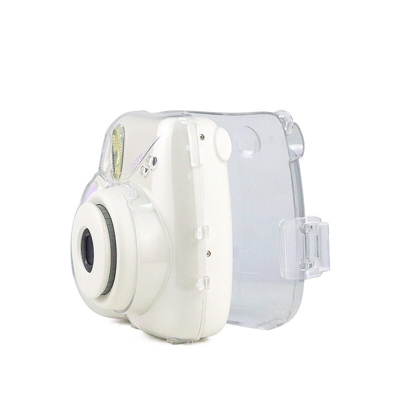 Suitable for Instax Mini 7+ Camera Crystal Shell Transparent Mini Camera Storage Protective Case Protective Cover Cordless