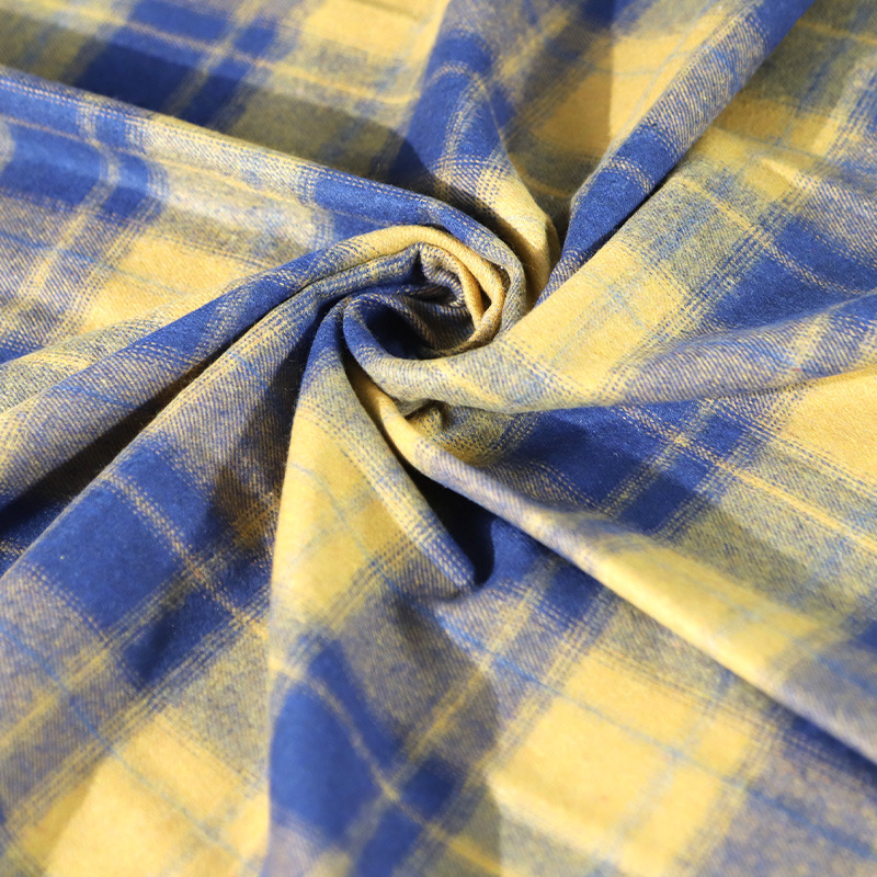 Fabricante spot camisa tela a cuadros tela teñida con hilo tela de algodón de tendencia tela de poliéster de algodón tela a cuadros Chaoyang
