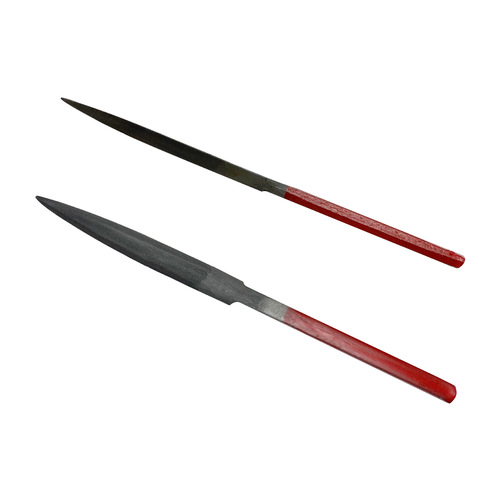 Handmade red handle divination file, semicircular file, triangle file, shaping file, thick and thin file, gold and silver file, polishing, hand shaping