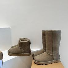 111602冬新款女士雪地靴保暖短靴舒适女鞋加绒时尚百搭中长筒短靴