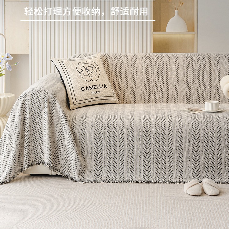 Cuatro estaciones antideslizante general de tela de sofá estilo medieval estilo francés simple cojín recto sofá toalla cubierta