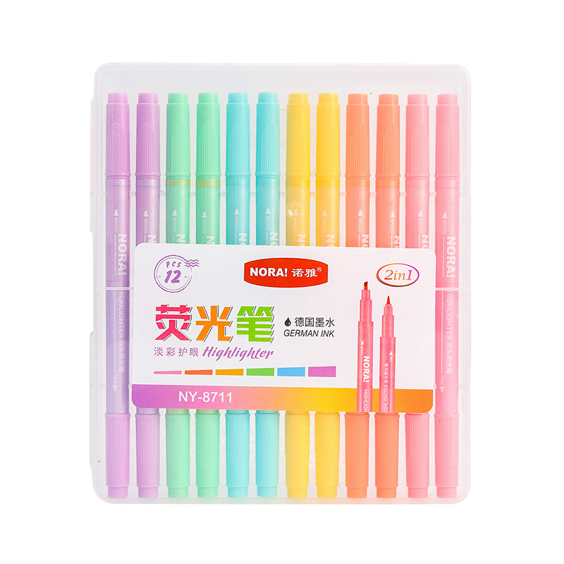 Plastic fluorescence capacious marker for students, eyes protection