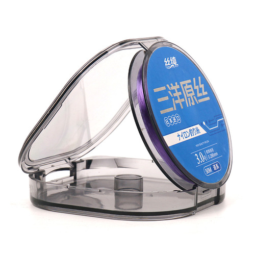 Sanyo raw silk fishing line 50 meters nylon sub-line main line competitive line super soft anti-curl fast-cut water fishing line