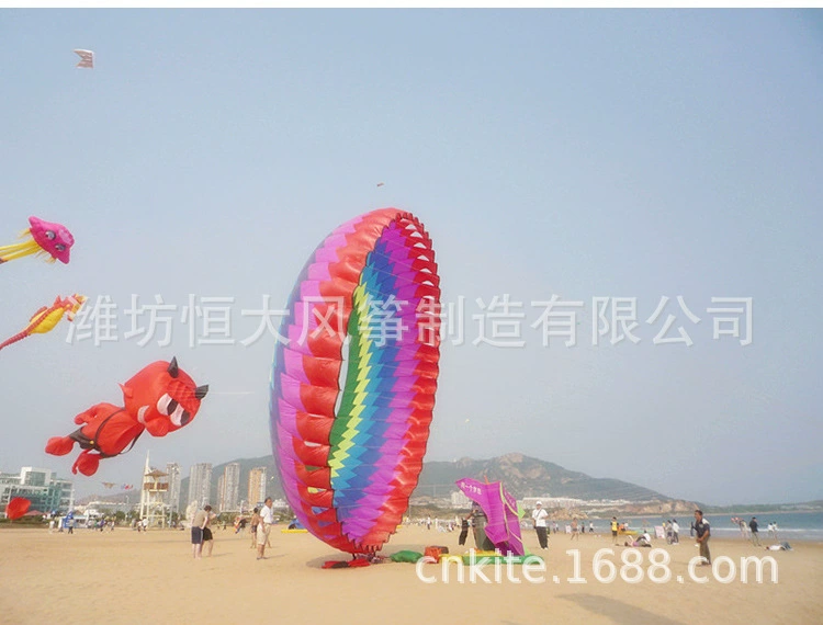 Weifang kite big size halo kite kite rolling dragon kite activity performance big software kite kite