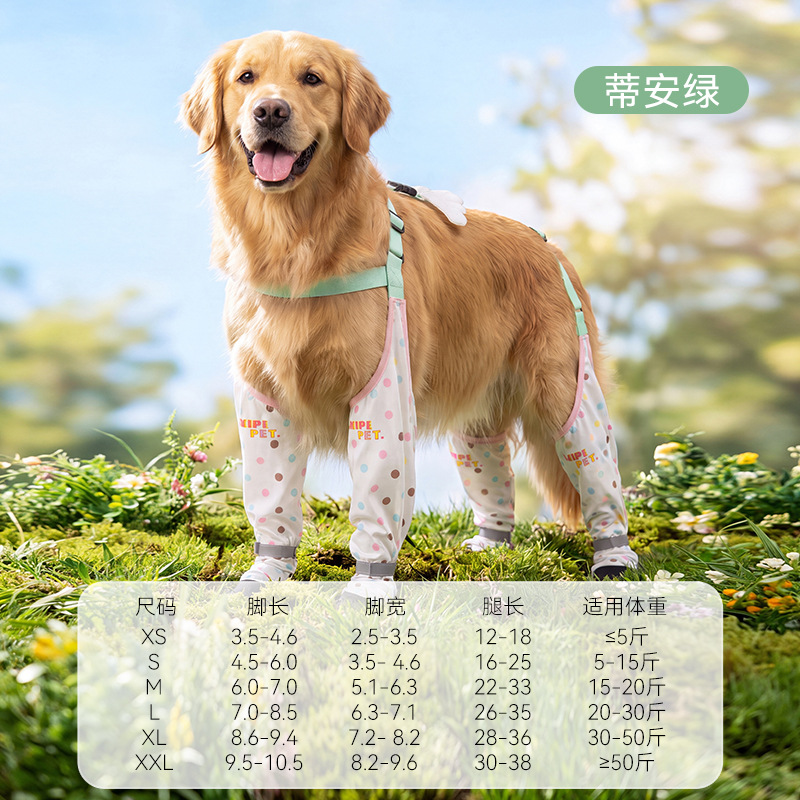 Zapatos de cuatro patas para mascotas, primavera y verano, zapatos para perros grandes y medianos, resistentes al desgaste, resbaladantes, no fáciles de caer, todo incluido