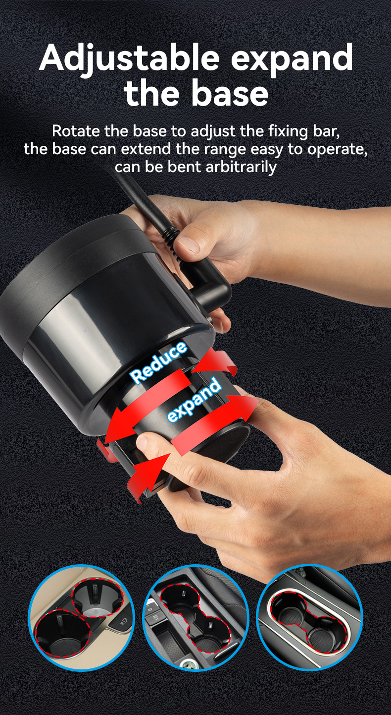Cross-Border Car Phone Cup Holder Expander Car Water Cup Holder Drink Holder Car Dual-Purpose Water Cup Holder