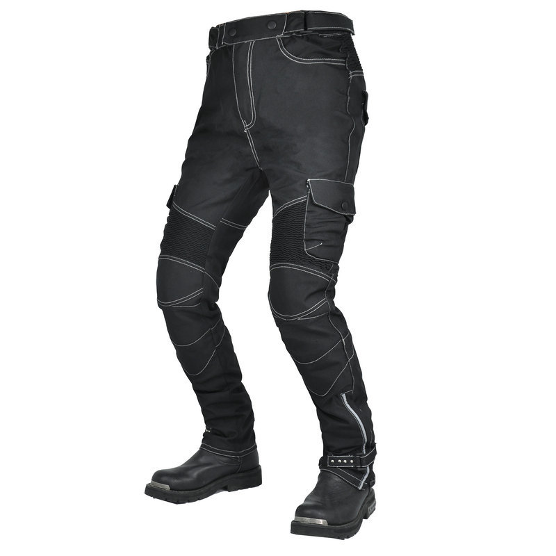 VOLERO motocicleta montar pantalones hombres multi-bolsa ropa de trabajo Oxford tela impermeable ajustable cintura alta motocicleta anti-caída Pantalones