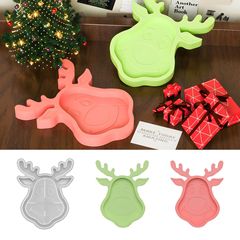 自慢 DIY 接着剤モールドクリスマスヘラジカトレイ装飾品石膏収納ボックスシリコンモールド