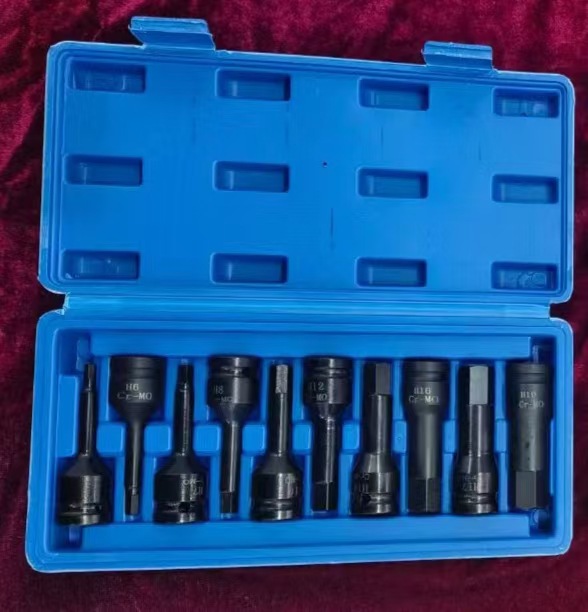 20 piezas de manguito de tornillo neumático eléctrico H-hexágono endurecido integral 1 / 2 cabeza de lote de prensa 10 piezas image 7