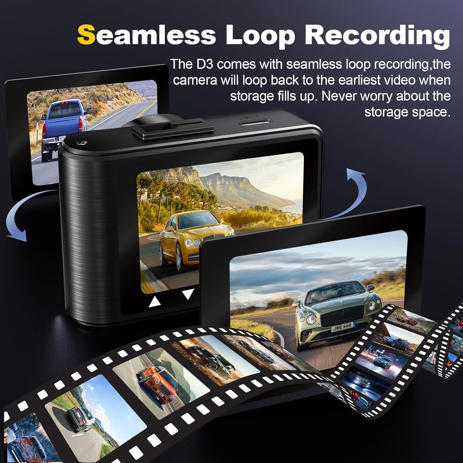 4K Dual-Recording Wifi Private Model Dual-Lens High-Definition Dash Cam with Multiple Languages and Dual Recording for Front and Rear, Universal Model