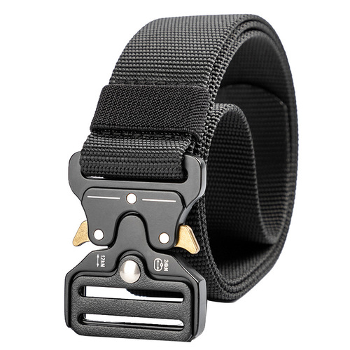 Alloy buckle military fan casual men's training tactical inner belt outdoor canvas nylon automatic buckle trouser belt buckle belt
